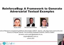 ReinforceBug: A Framework to Generate Adversarial Textual Examples